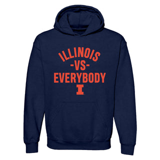 Illinois Vs Everybody Hoodie - Navy