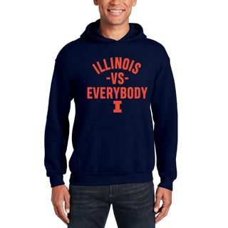 Illinois Vs Everybody Hoodie - Navy