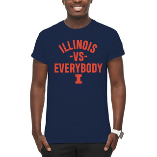 Illinois Vs Everybody T-Shirt - Navy