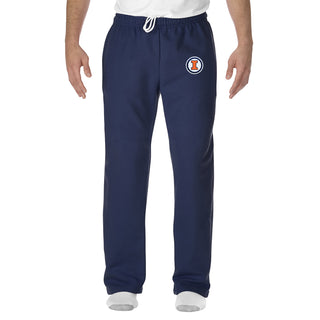 Illinois Circle Logo Patch Sweatpants - Navy