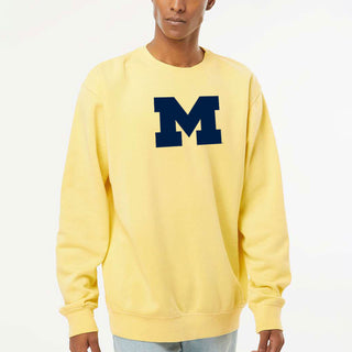 Block M Midweight Pigment-Dyed Crewneck - Pigment Yellow