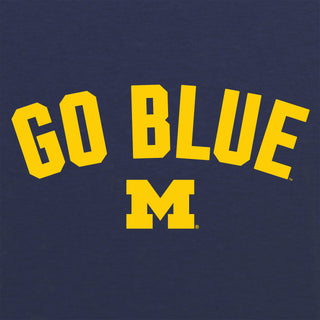 Michigan Go Blue Arc NLA Triblend T-Shirt - Vintage Navy