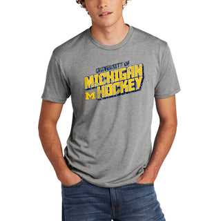 Michigan Hockey Tech NLA Triblend - Premium Heather