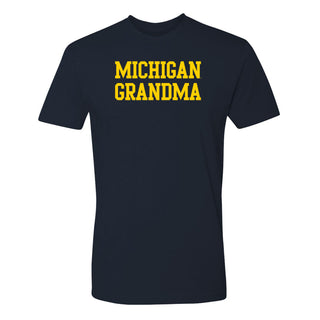 Michigan Basic Block Grandma NLA T-Shirt - Midnight Navy