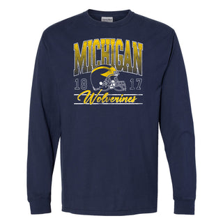 Michigan Colossal CW Garment Dyed Long Sleeve - Navy