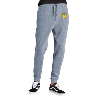 Michigan Arch Logo LT Triblend Fleece Jogger - Navy Frost