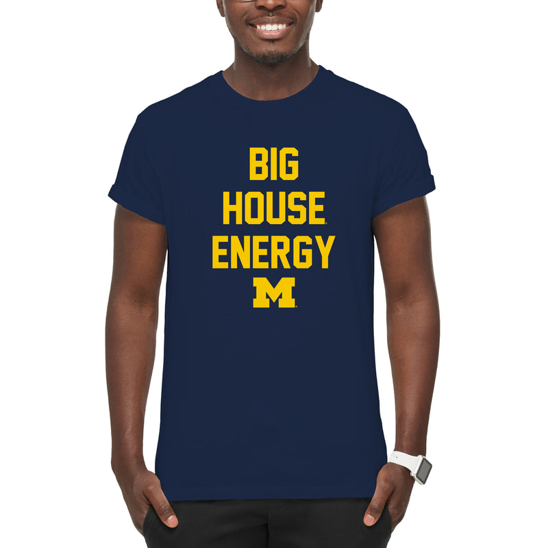 Michigan Big House Energy T-Shirt - Navy