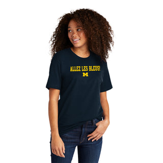 Michigan Go Blue French NLA T-Shirt - Midnight Navy