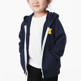 UGP Block M Toddler Sponge Fleece Zip Hoodie - Navy