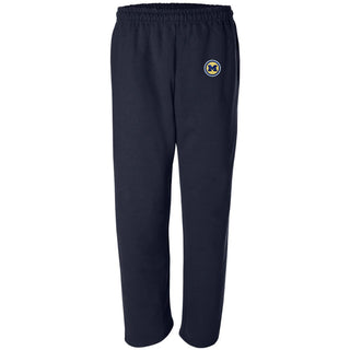 Michigan Circle Logo Patch Sweatpants - Navy