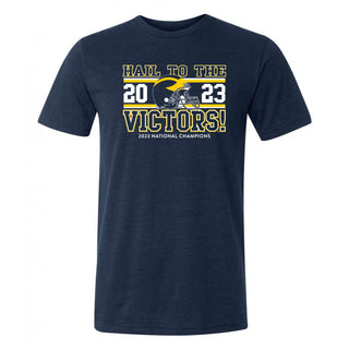 UM CFP National Champ 23 HTTV Triblend T-Shirt - Solid Navy