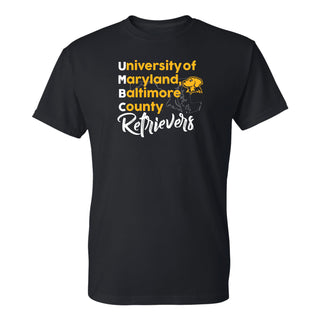 UMBC School Stack T-Shirt - Black