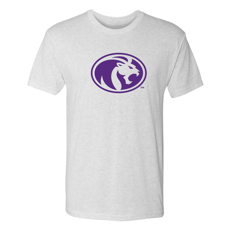 North Alabama Primary Logo Triblend T-Shirt - Heather White