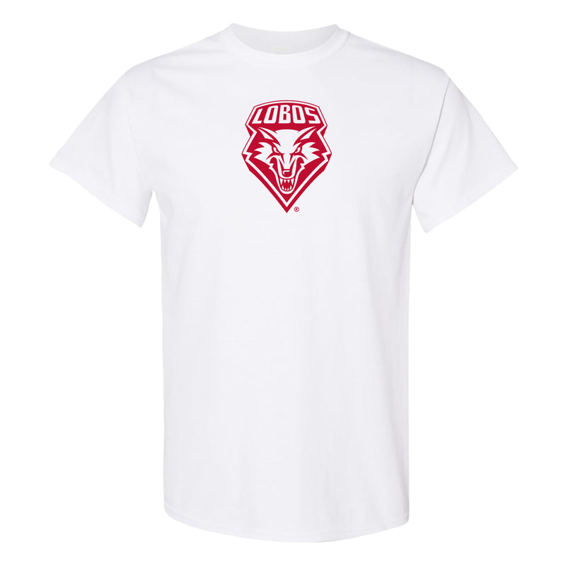 University of New Mexico Lobos Primary Logo Cotton T-Shirt - White