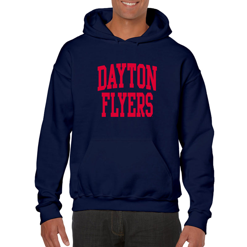 Dayton Front Back Print Hoodie - Navy