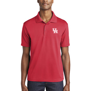 Houston Cougars Primary Logo Left Chest Polo - True Red