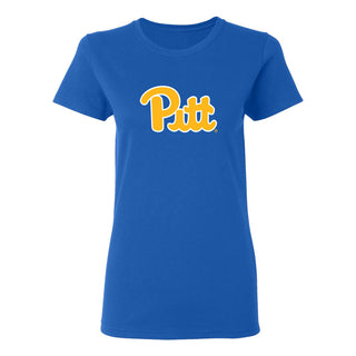 Pittsburgh Panthers Primary Logo Women's T-Shirt - Royal