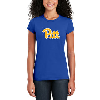 Pittsburgh Panthers Primary Logo Women's T-Shirt - Royal