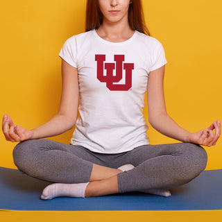 Utah Utes Primary Logo Women's T-Shirt - White