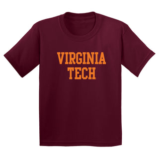 Virginia Tech Basic Block Youth T-Shirt - Maroon