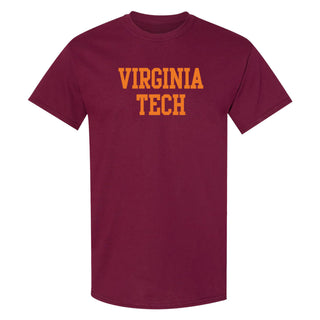 Virginia Tech Basic Block T-Shirt - Maroon