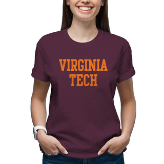 Virginia Tech Basic Block T-Shirt - Maroon