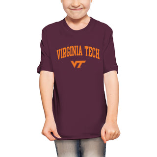 Virginia Tech Arch Logo Youth T-Shirt - Maroon