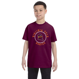 Virginia Tech Distressed Circle Logo Youth T-Shirt - Maroon