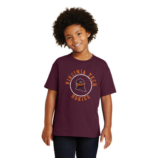 Virginia Tech Distressed Circle Logo Youth T-Shirt - Maroon