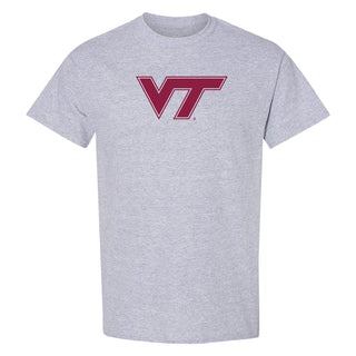 Virginia Tech Primary Logo T-Shirt - Sport Grey