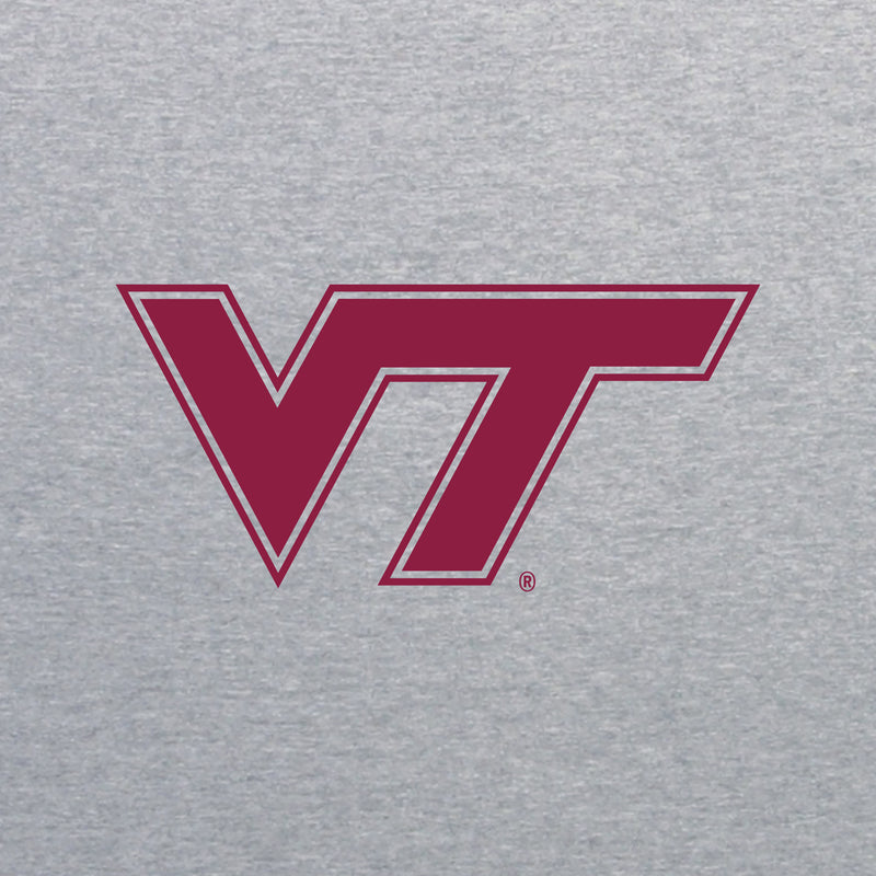 Virginia Tech Primary Logo T-Shirt - Sport Grey