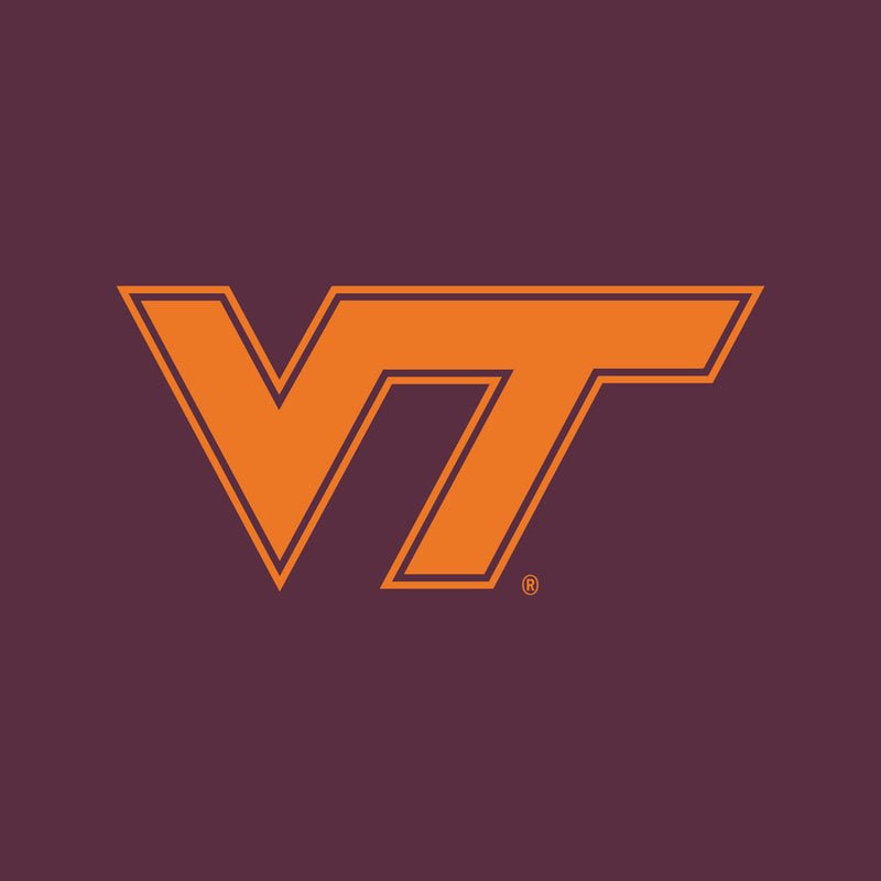 Virginia Tech Primary Logo Womens T-Shirt - Maroon