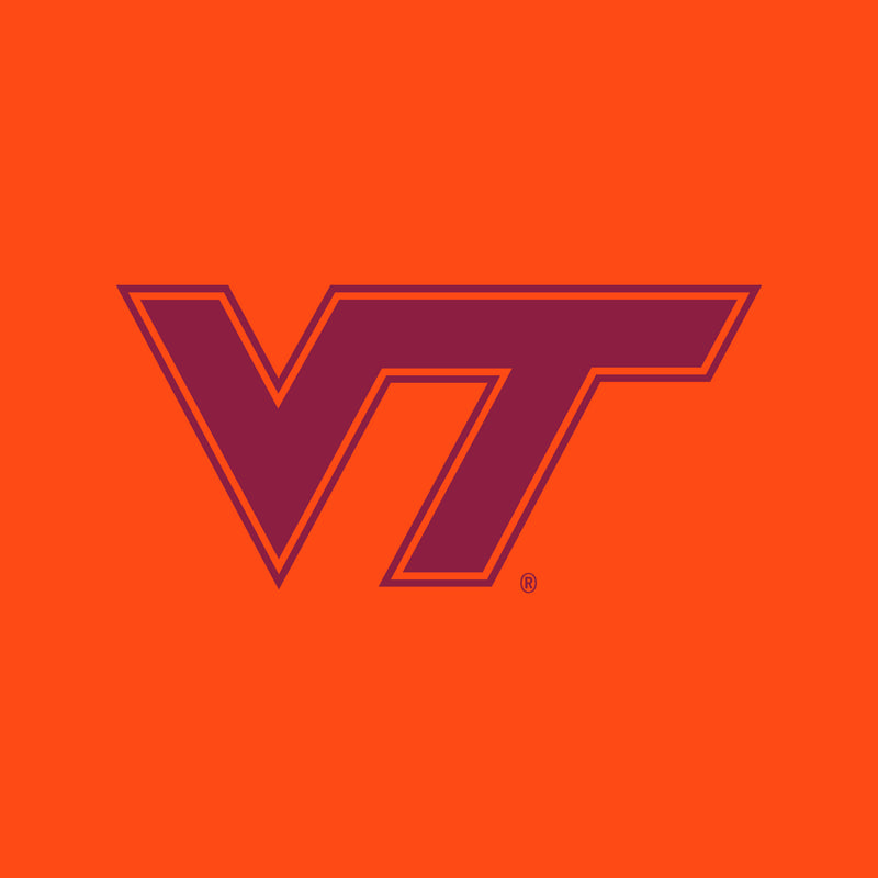 Virginia Tech Primary Logo T-Shirt - Orange