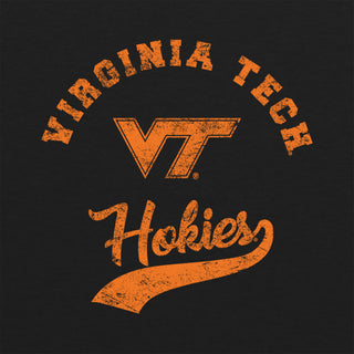 Virginia Tech Retro Script NLA Triblend T-Shirt - Vintage Black