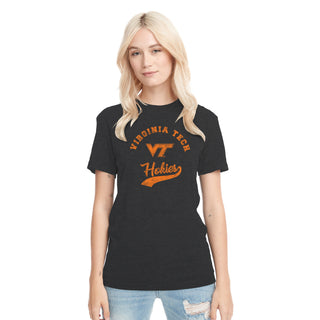 Virginia Tech Retro Script NLA Triblend T-Shirt - Vintage Black