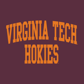 Virginia Tech Front Back Print T-Shirt - Maroon