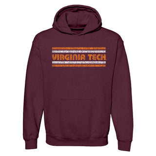 Virginia Tech Retro Underline Hoodie - Maroon