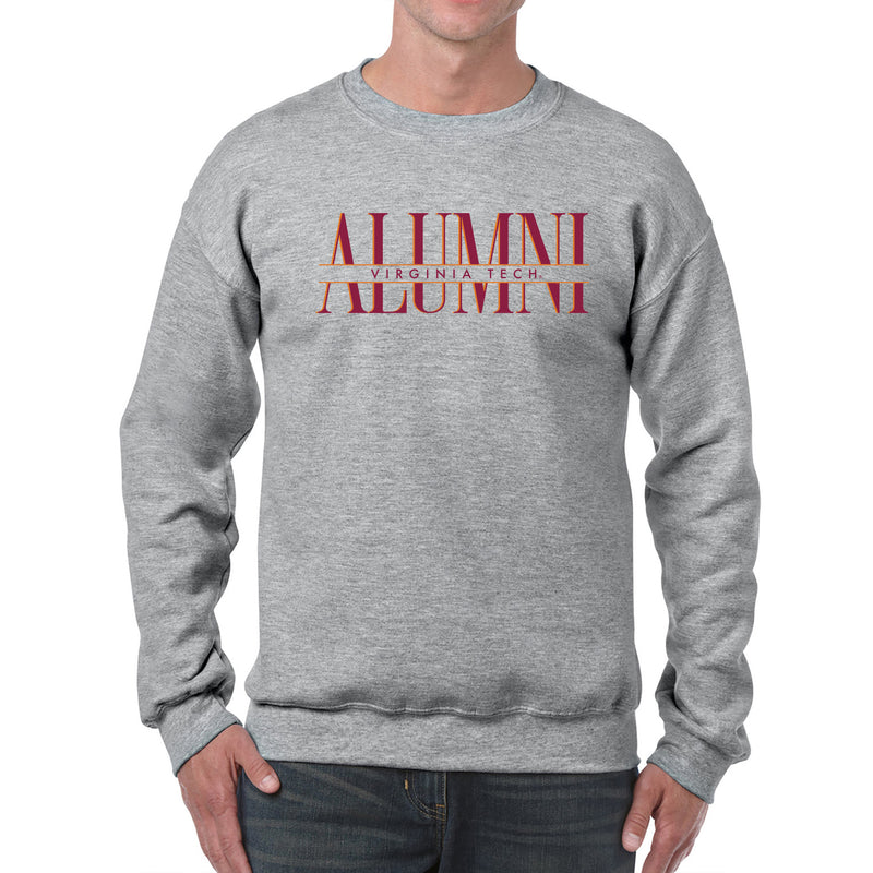 Virginia Tech Classic Alumni Crewneck Sweatshirt - Sport Grey