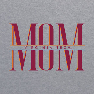 Virginia Tech Classic Mom Triblend T-Shirt - Athletic Grey