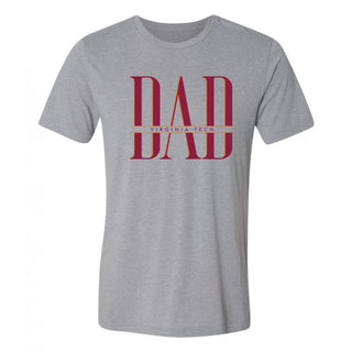 Virginia Tech Classic Dad Triblend T-Shirt - Athletic Grey