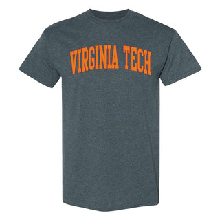 Virginia Tech Mega Arch T-Shirt - Dark Heather