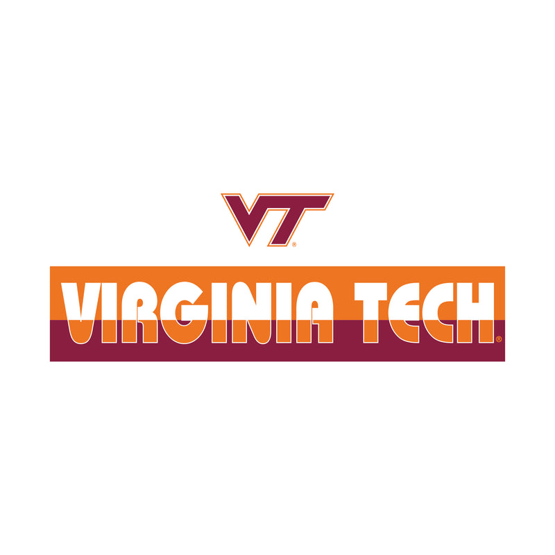 Virginia Tech Split Bar NLA T-Shirt - White