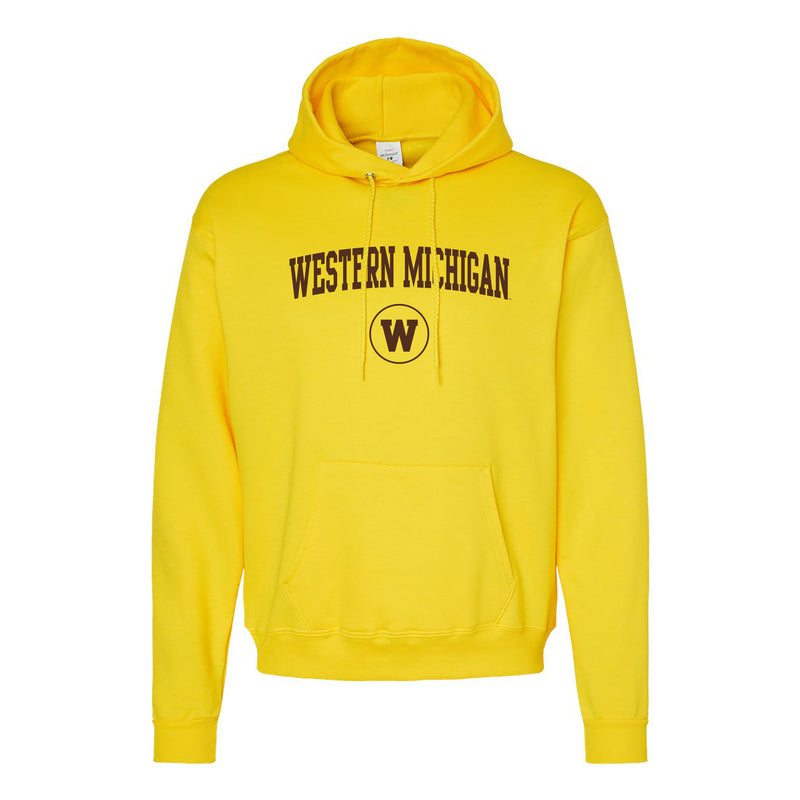 Western Michigan Arch Logo Hoodie - Yellow