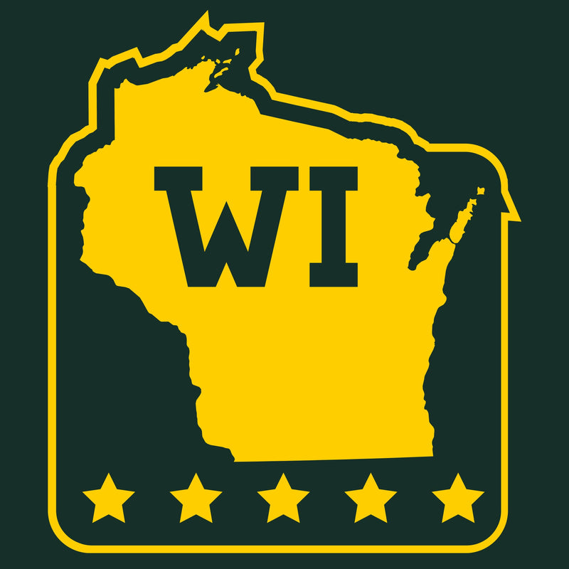 Wisconsin Stars T-Shirt - Forest