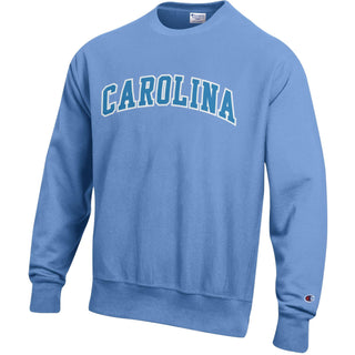 Champion UNC Carolina Applique RW Crewneck - Light Blue