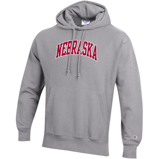 Nebraska Applique Champion RW Hoodie - Oxford