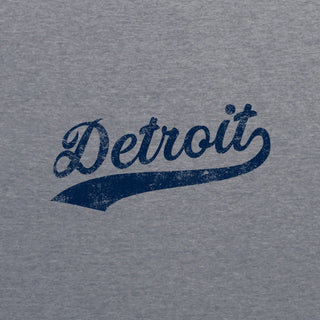 Detroit Baseball Script Triblend T-Shirt - Premium Heather