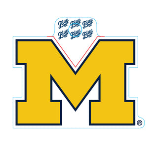 BLUE84 MICHIGAN BLOCK M DECAL