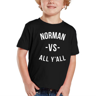 Norman vs All Y'all Toddler T-Shirt - Black