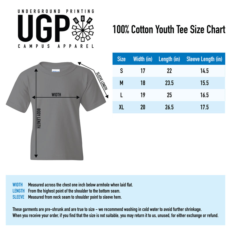 University of Dayton Flyers Basic Block Youth Short Sleeve T Shirt - Navy